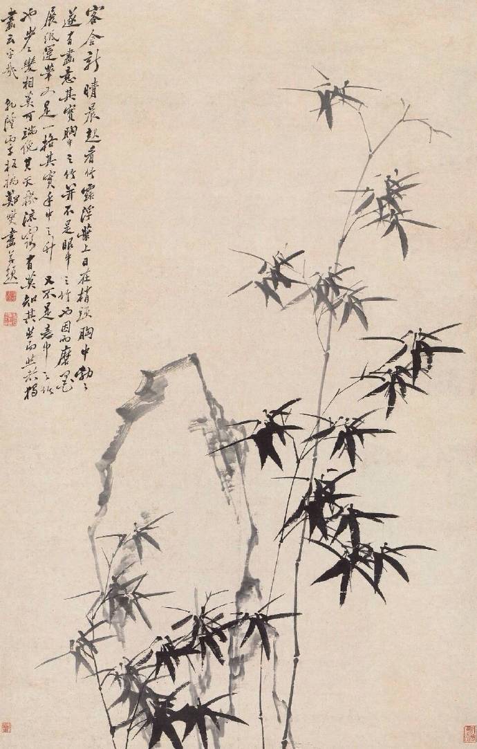 艺术绘画墨竹丨郑板桥
