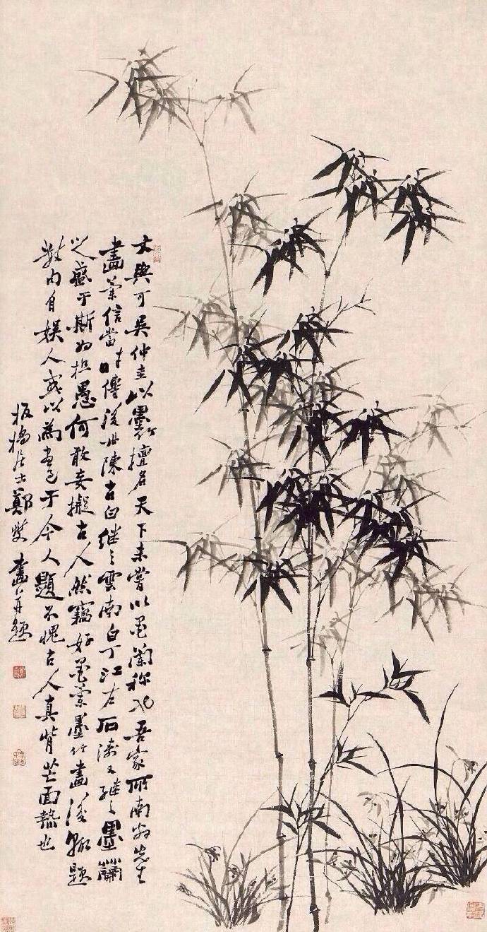 艺术绘画墨竹丨郑板桥