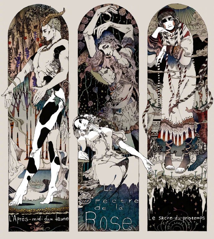 艺术绘画日本艺术家akiyakageichi复古