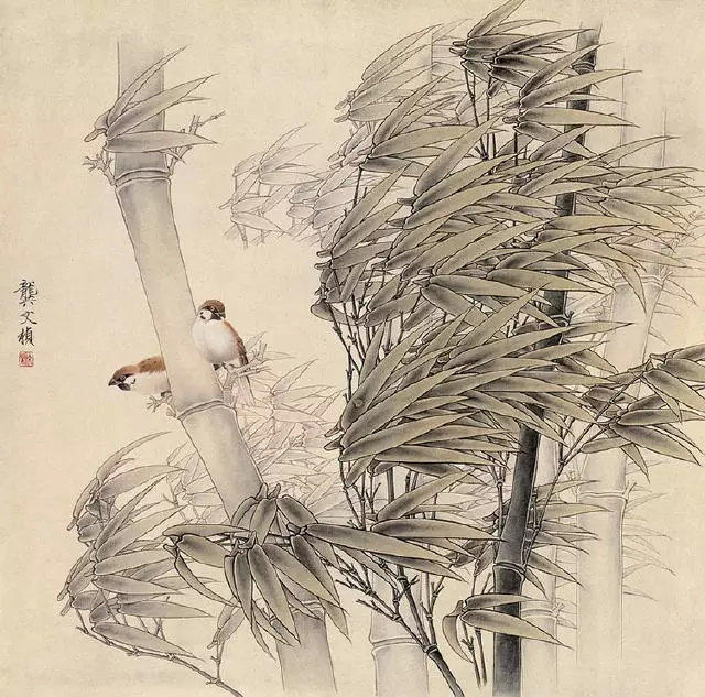 艺术绘画工笔竹子