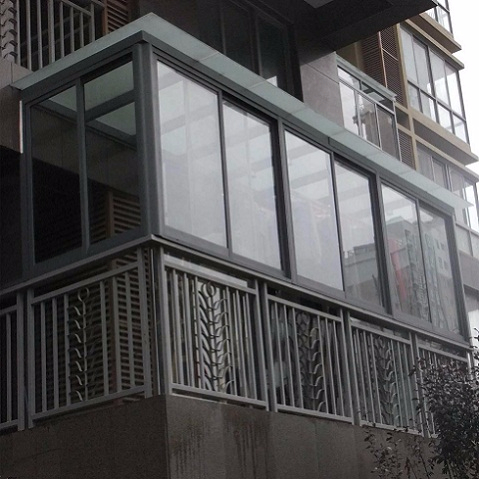 赫派推拉窗封阳台凤铝888单层双层中空钢化玻璃