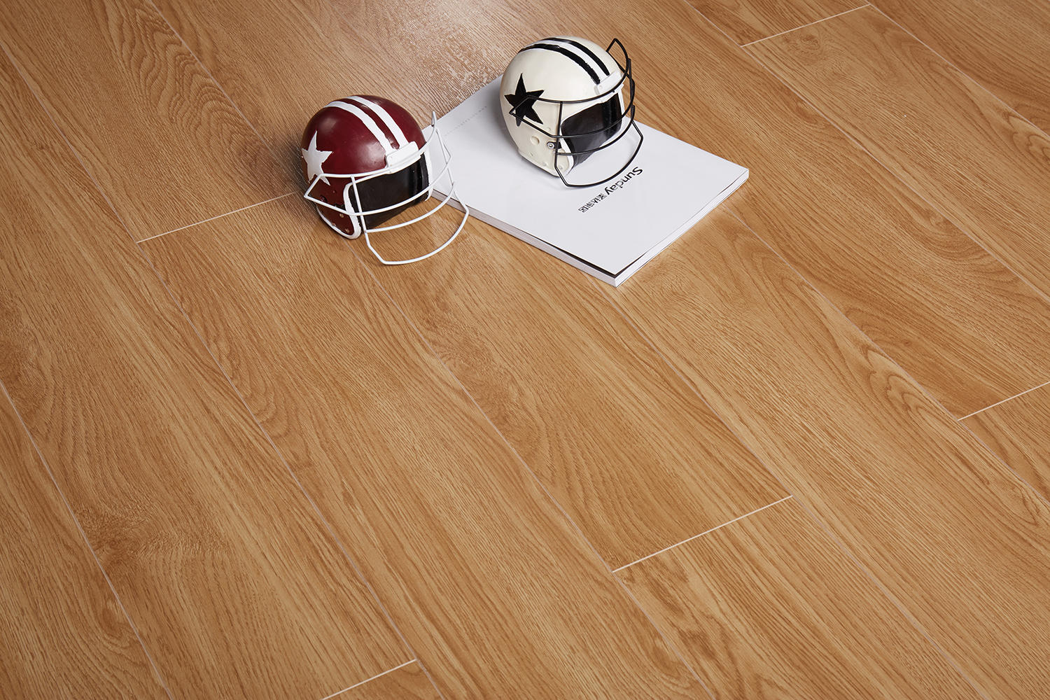 【圣达地板】 强化复合地板 真木纹浮雕面 丝绸