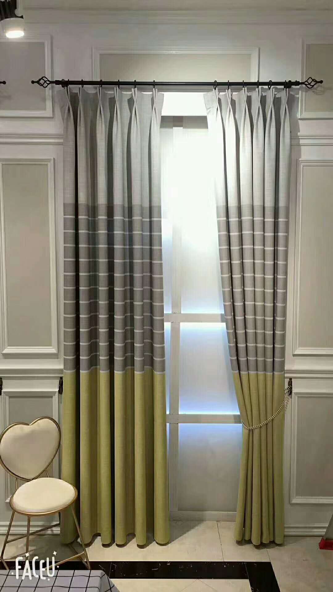 【美诺奇】现代简约亚麻窗帘