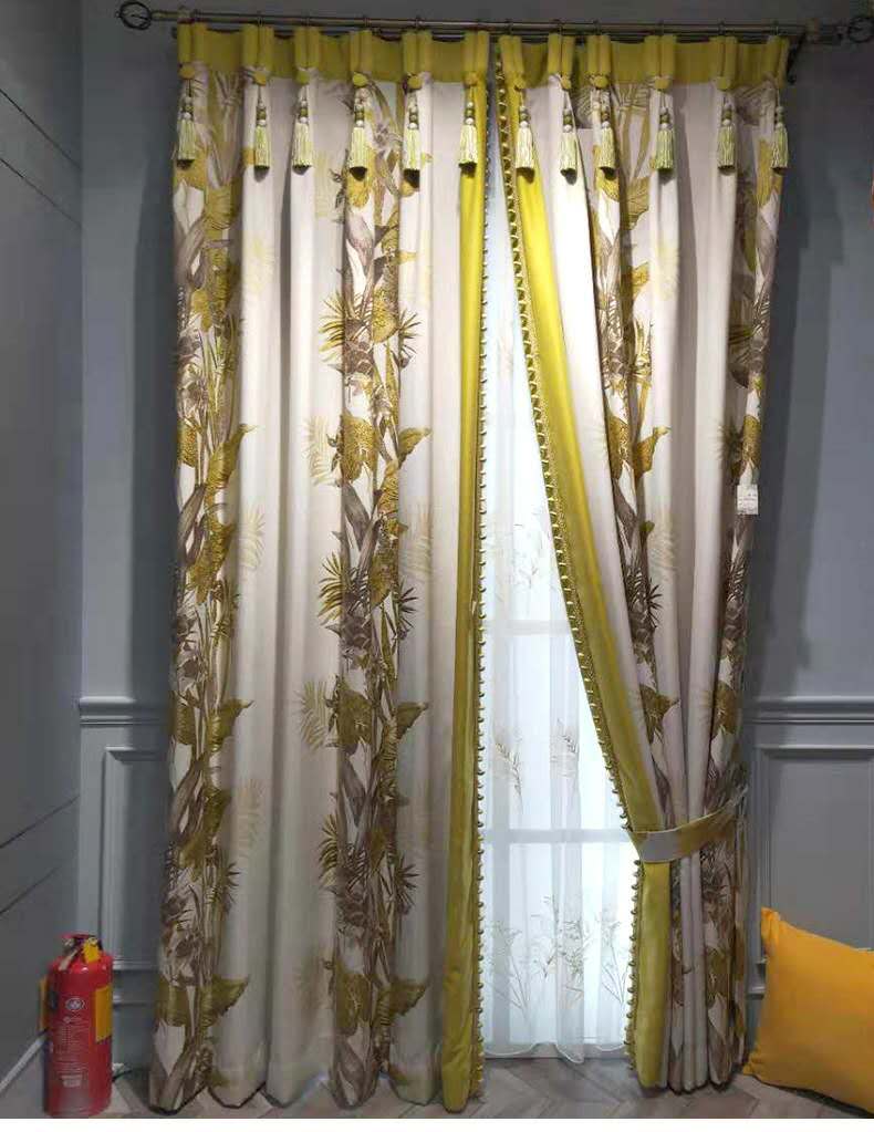 【美诺奇窗帘】高精密色织提花定位花型窗帘