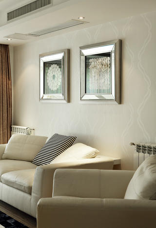 现代三居之家沙发背景墙图片
