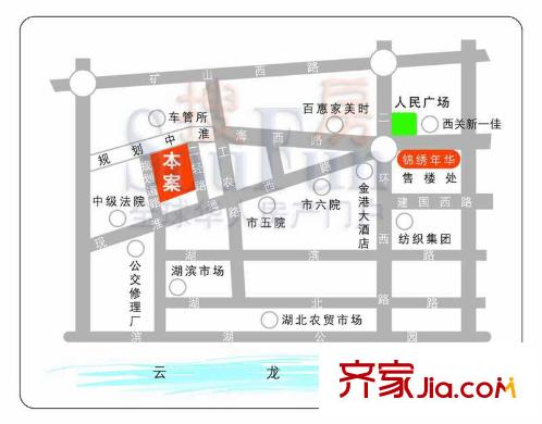 锦绣年华交通图