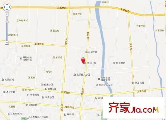 华阳小区交通图
