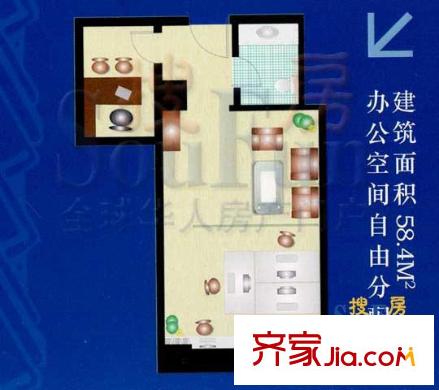 舜之都双子座户型图舜之都户型图 1室1厅1卫1厨