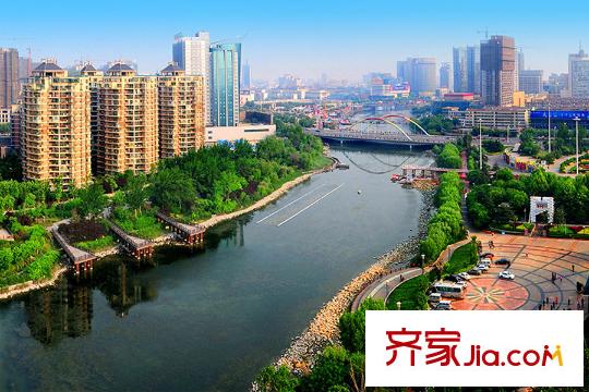 水岸华庭西侧白浪河风景