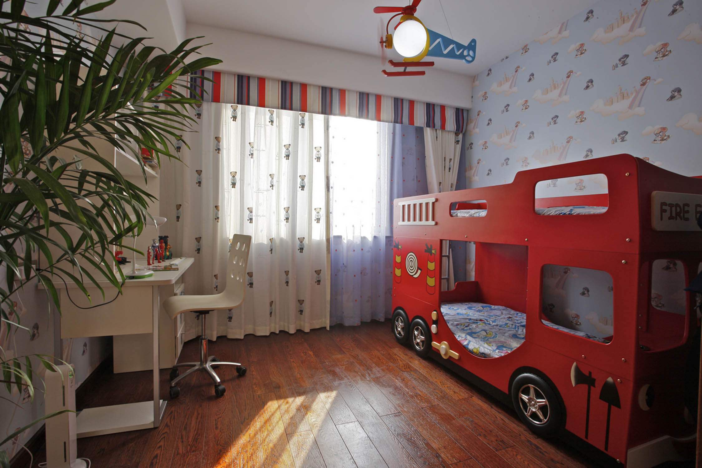 复式奢华美式装修儿童房设计图