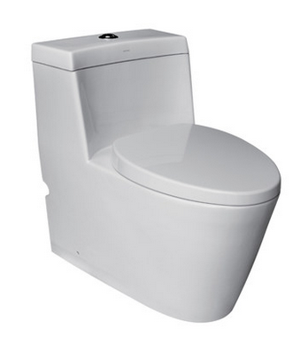 【中宇卫浴】椭圆形坐便器虹吸式简约新款连体缓冲盖板 jy60120