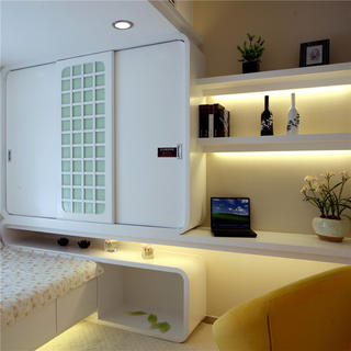 两居室现代风格家次卧设计图