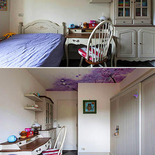120平田园风格两居室装修儿童房布置图