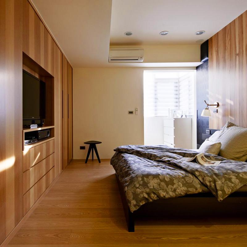 100平现代风格两居卧室设计图