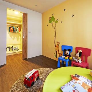 现代简约两居之家儿童房墙面设计