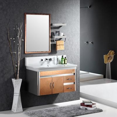 宾爵卫浴 不锈钢E0级简约现代 GL9007浴室柜