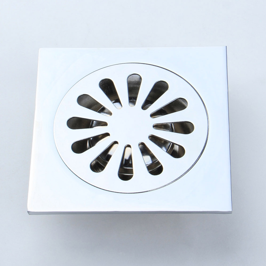 维嘉斯 铜拉丝普通地漏方形防臭式 地漏