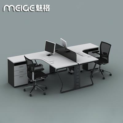魅格 人造板刨花板/三聚氰胺板拆装移动简约现代 MG-05办公桌