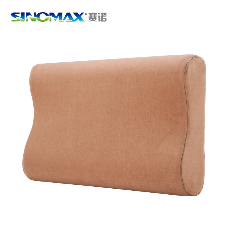 赛诺 褐色一等品涤棉记忆棉长方形 枕头
