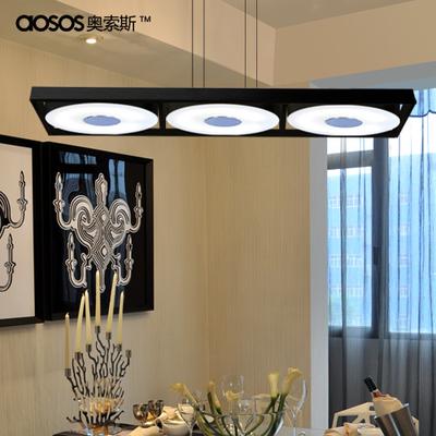奥索斯 玻璃铝简约现代拉丝垂吊节能灯LED AS-068-1023吊灯