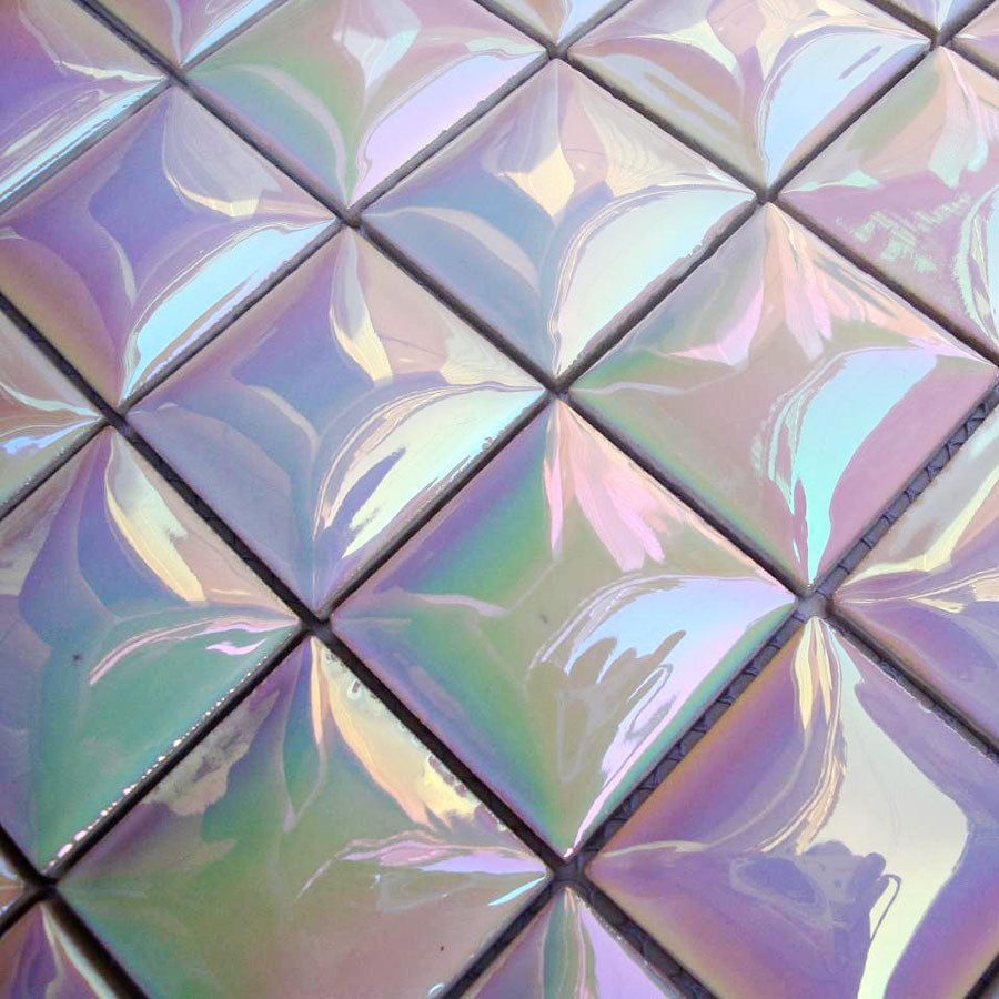 佰瑞特 白色幻彩陶瓷马赛克内墙欧式 瓷砖