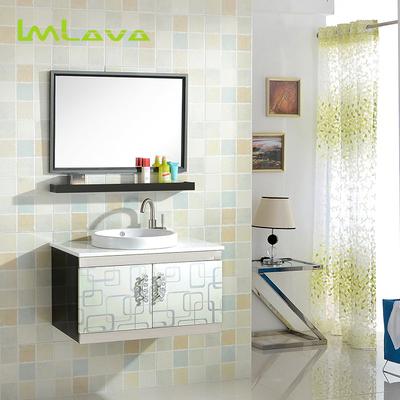 Lm Lava 8021B8021A不锈钢含带配套面盆人造石台面简约现代 浴室柜