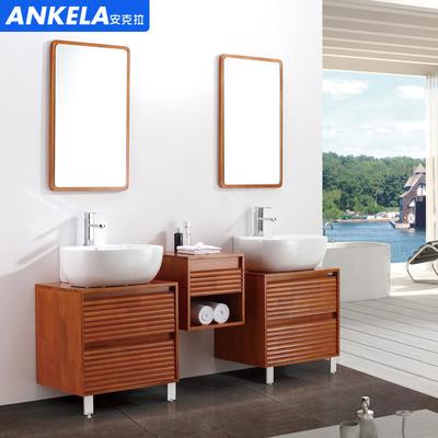 安克拉 橡木木质台面E0级简约现代 浴室柜