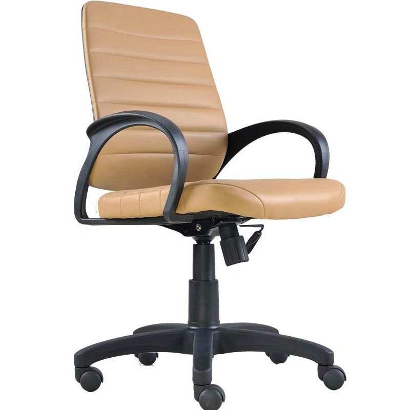 联邦 黑色土黄色皮艺 休闲椅