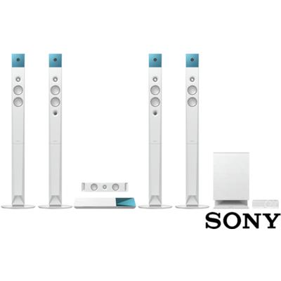 索尼 白色功放与碟机一体式模拟传输无线数字传输HDMI塑料蓝光VCDDVDCD磁流体全国联保音柱式 家庭影院