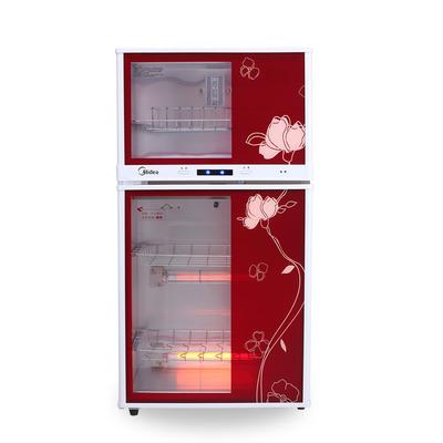 美的 全屏灰白玻璃二星级红外线双门钢化玻璃 消毒柜