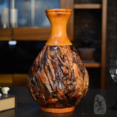 千年竹 定制品（7天发货）木台面花瓶小号简约现代 花瓶