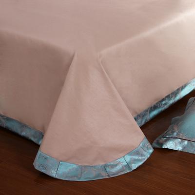 七朵棉 活性印花欧式丝绵提花磨毛贡缎纯色床单式欧美风 床品件套四件套