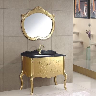 卡士伦 橡木一体陶瓷盆E1级现代中式 906浴室柜