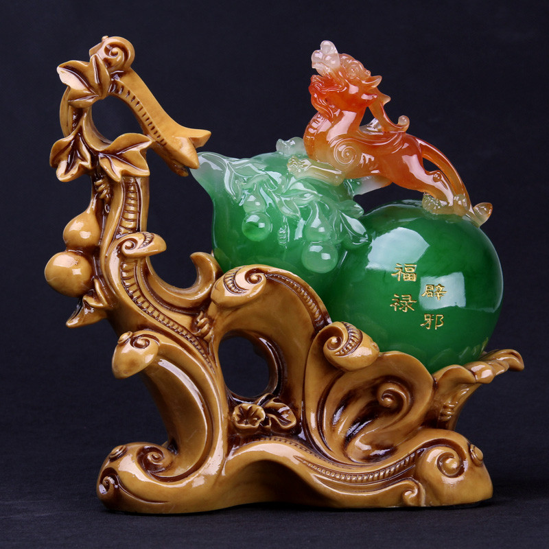 祥泰家 树脂植物桌面摆件招财新古典 摆件