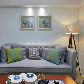 小户型两居室美式装修沙发图片