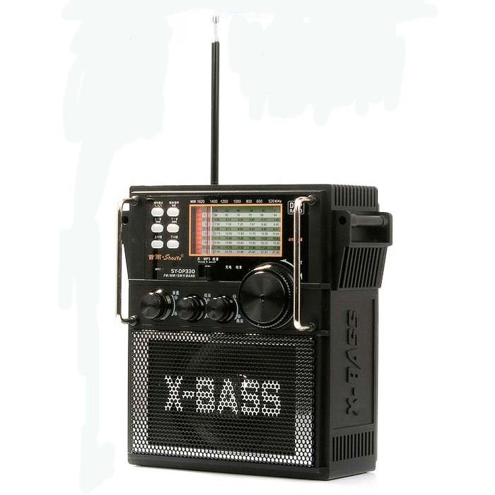 首雨 全波段指针式台式锂电池全国联保 SY-DP330收音机