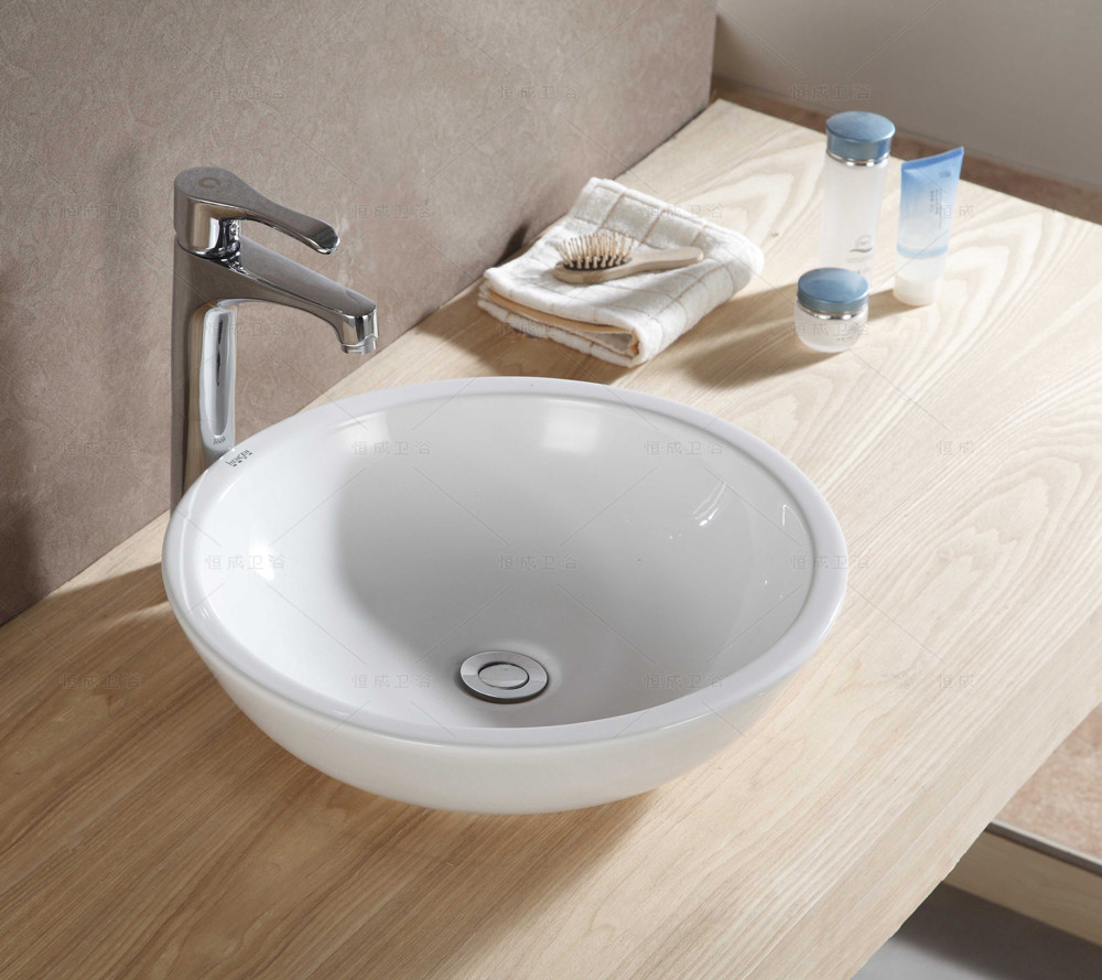 恒成卫浴 陶瓷无孔 4290洗手盆