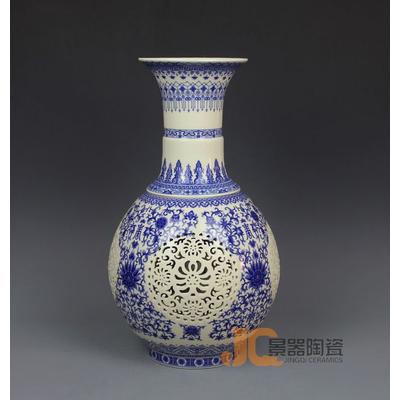 景器 陶瓷台面34花瓶明清古典 花瓶