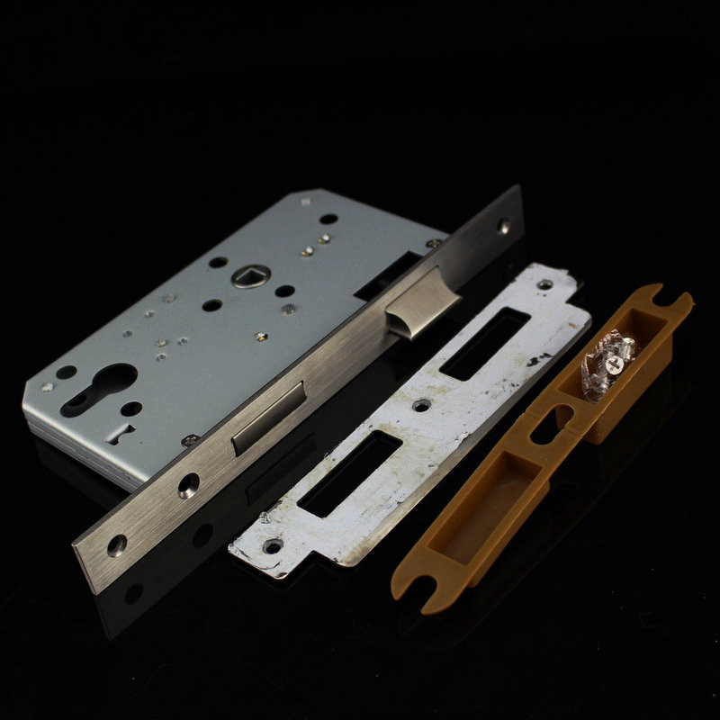 博士村 通用型拉丝不锈钢锁室内门双锁舌 锁具