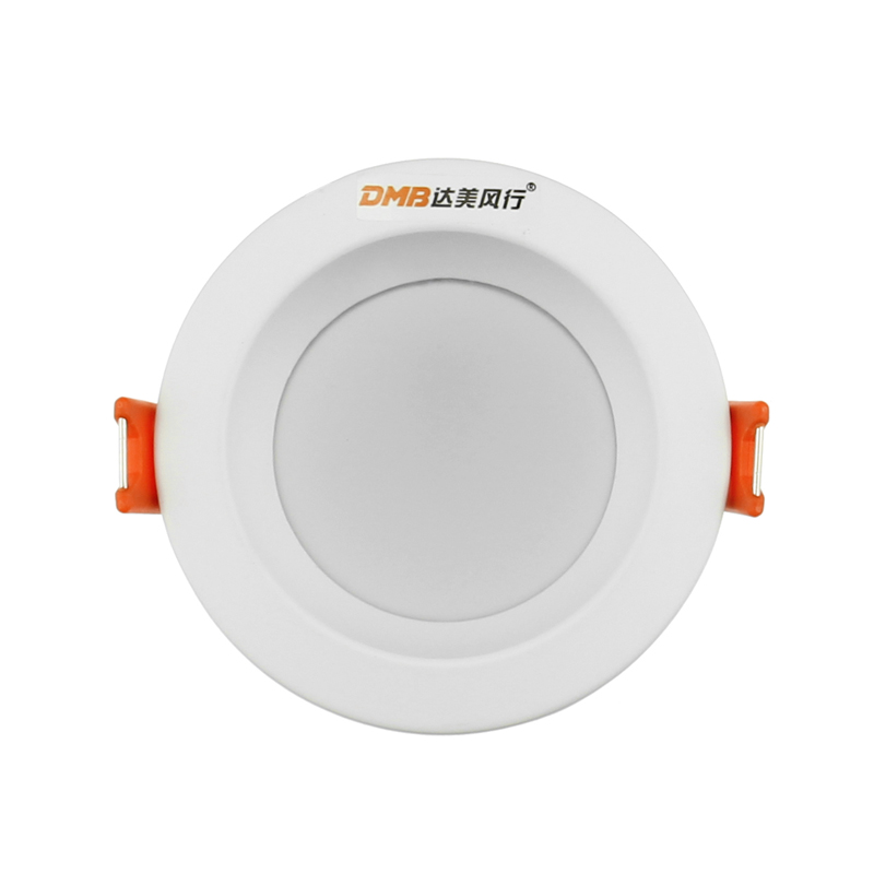 达美灯具 暖白光冷白光铝合金led dd33 80-3 led 6w筒灯