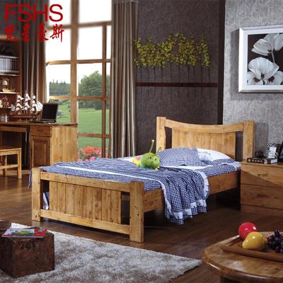 梵星豪斯 茶色柏木组装式架子床简约现代 床