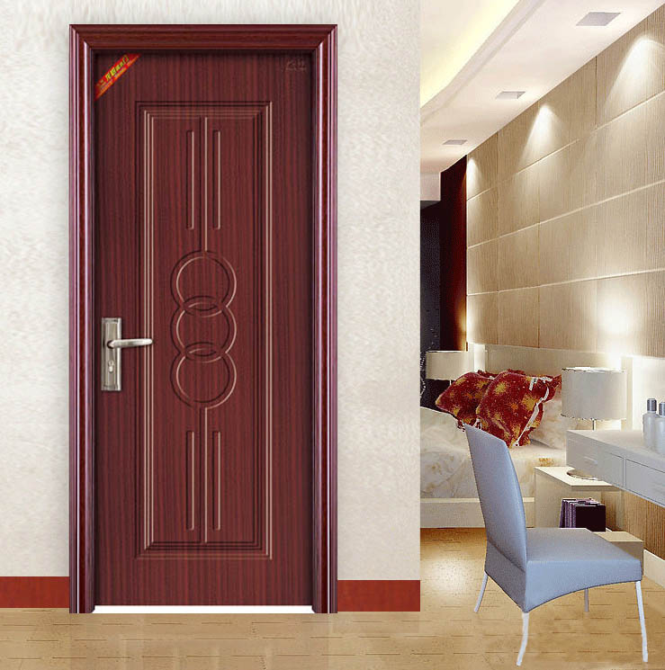 龙树 钢木表面转印平开w-031门式 门