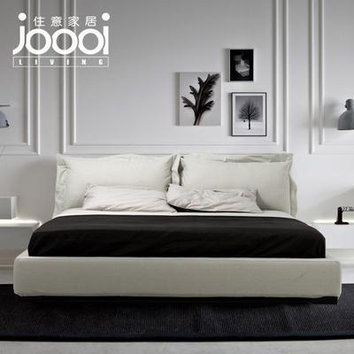 joooi 木组装式架子床混纺方形简约现代 床