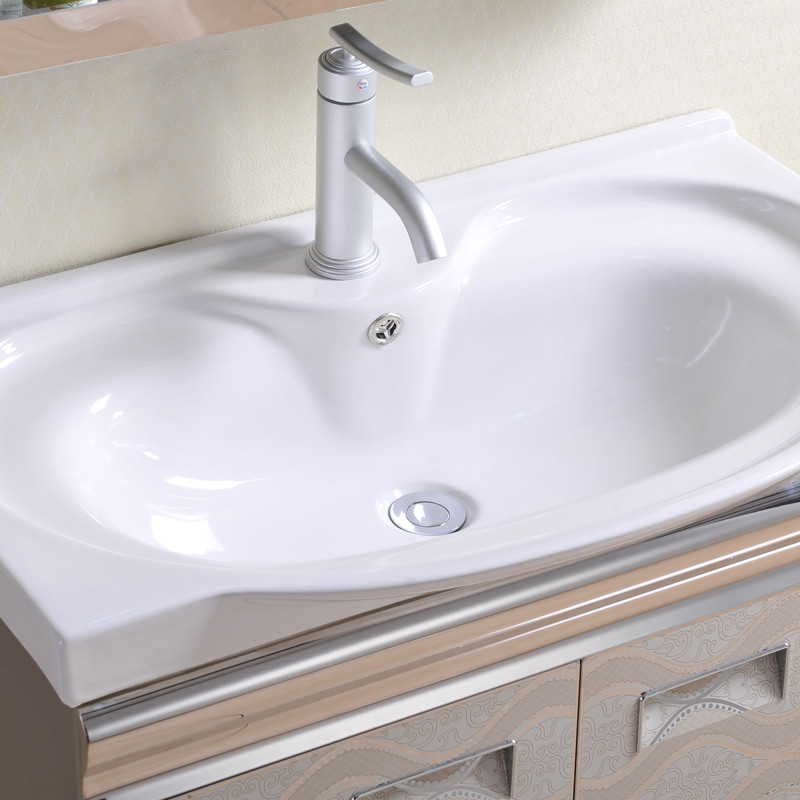 洁丽特 不锈钢一体陶瓷盆e1级简约现代 jlt-8003浴室柜价格,图片,品牌