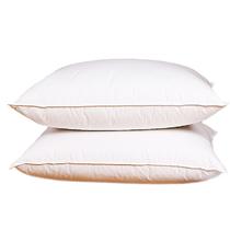 白色棉布羽绒长方形 枕头