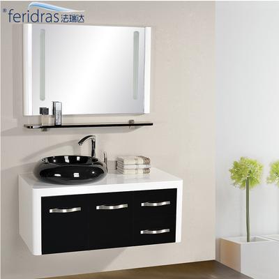 FERIDRAS 烤漆板木质台面E1级简约现代 F6611浴室柜