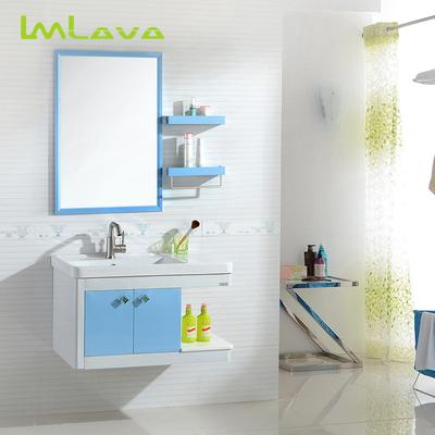 Lm Lava 不锈钢含带配套面盆一体陶瓷盆E0级简约现代 LV-G057浴室柜