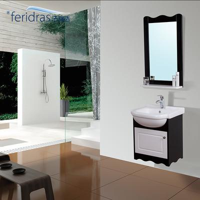 FERIDRAS F6604烤漆板含带浴室镜柜一体陶瓷盆E1级简约现代 浴室柜