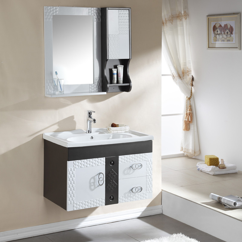 恒成卫浴 橡木一体陶瓷盆 hd3015浴室柜