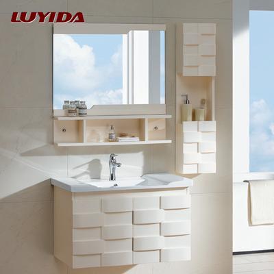 路易达 橡木一体陶瓷盆简约现代 LYD8059浴室柜